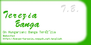 terezia banga business card